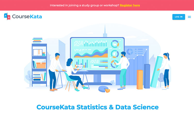 Screenshot of the CourseKata website