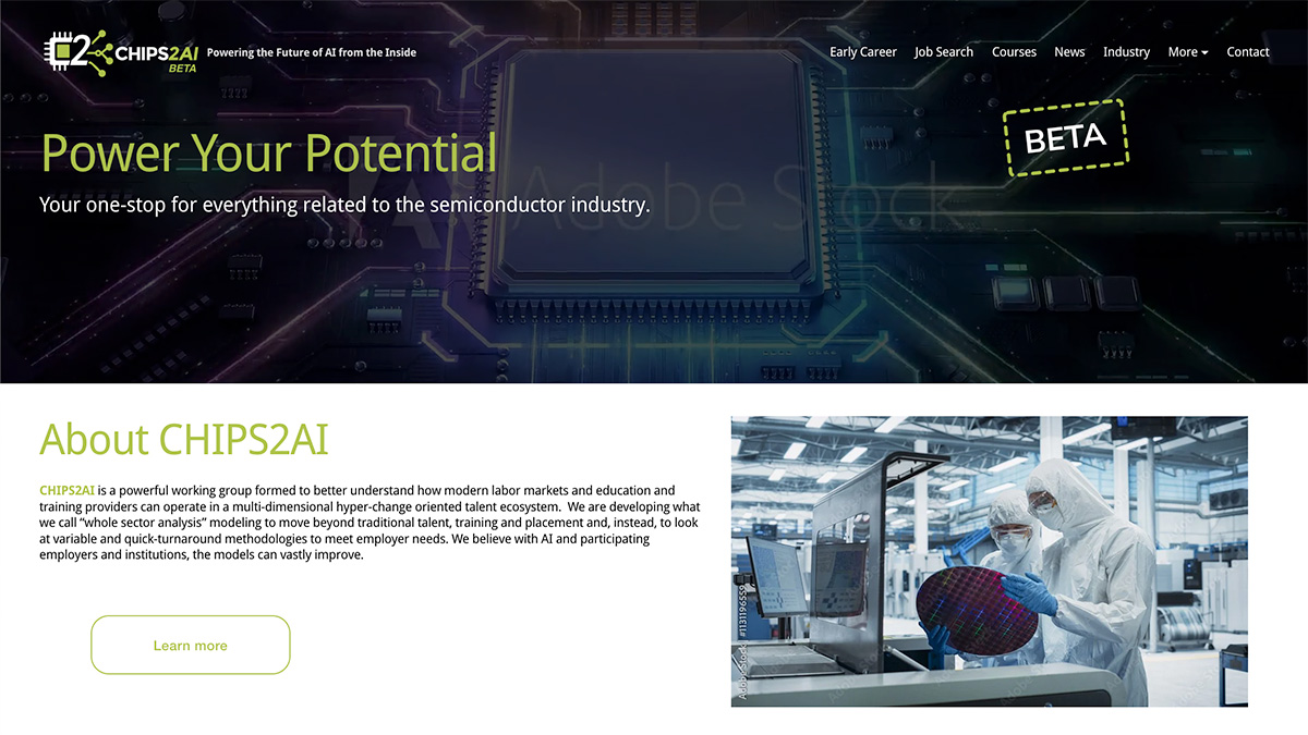 Screenshot of www.CHIPS2AI.com